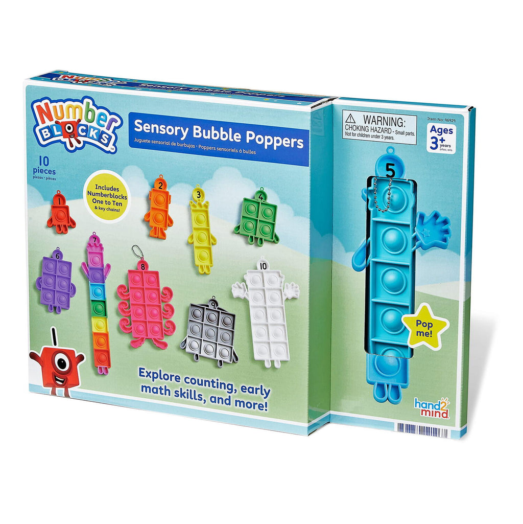 SET JUCARII SENZORIALE - NUMBERBLOCKS® DE LA 1 LA 10 - HAND2MIND (HM96929-UK)