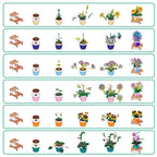 ZURU MAX - SET DE CONSTRUCTIE, FLORI DE GRADINA IN GHIVECI, DIVERSE MODELE - ZURU (83183)