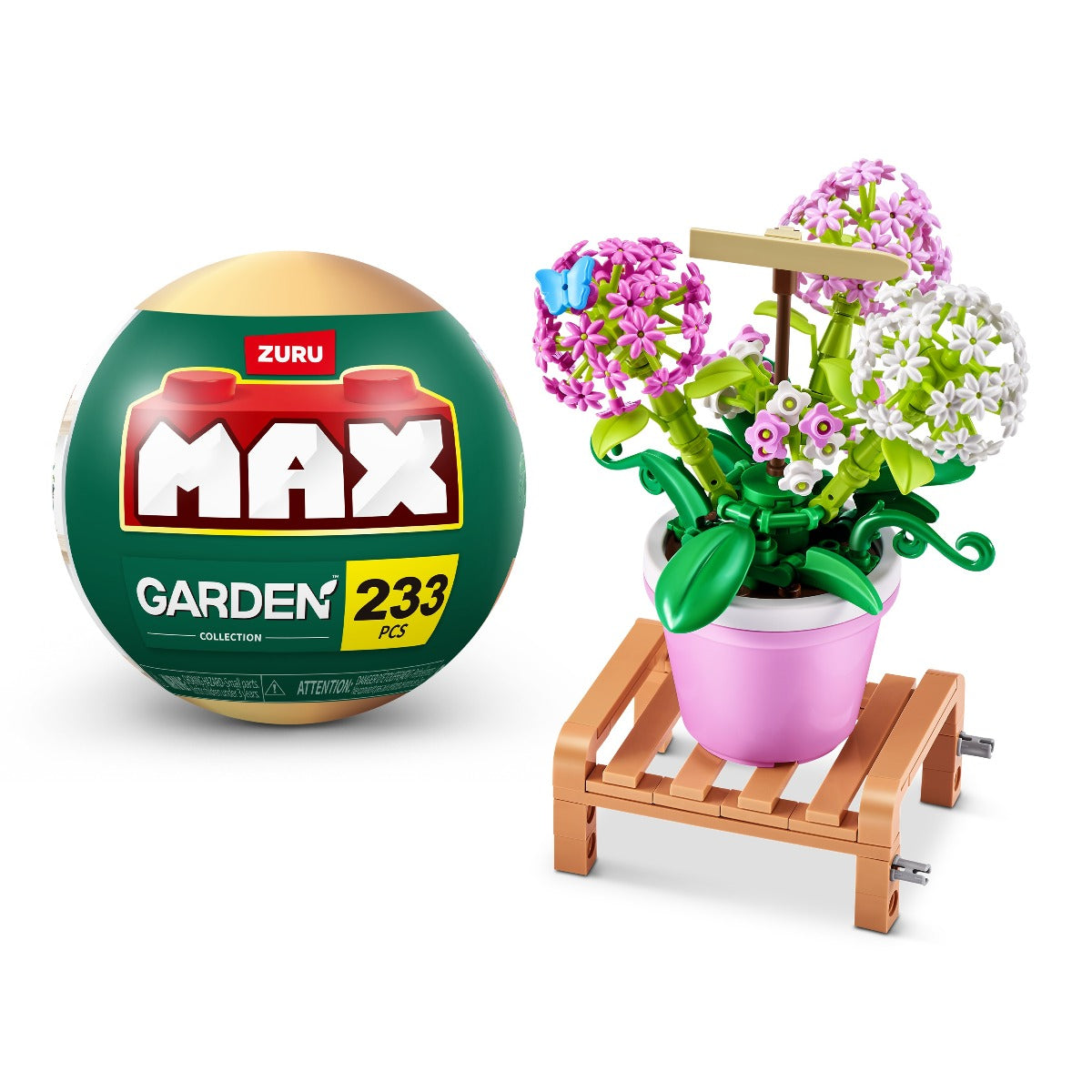 ZURU MAX - SET DE CONSTRUCTIE, FLORI DE GRADINA IN GHIVECI, DIVERSE MODELE - ZURU (83183)