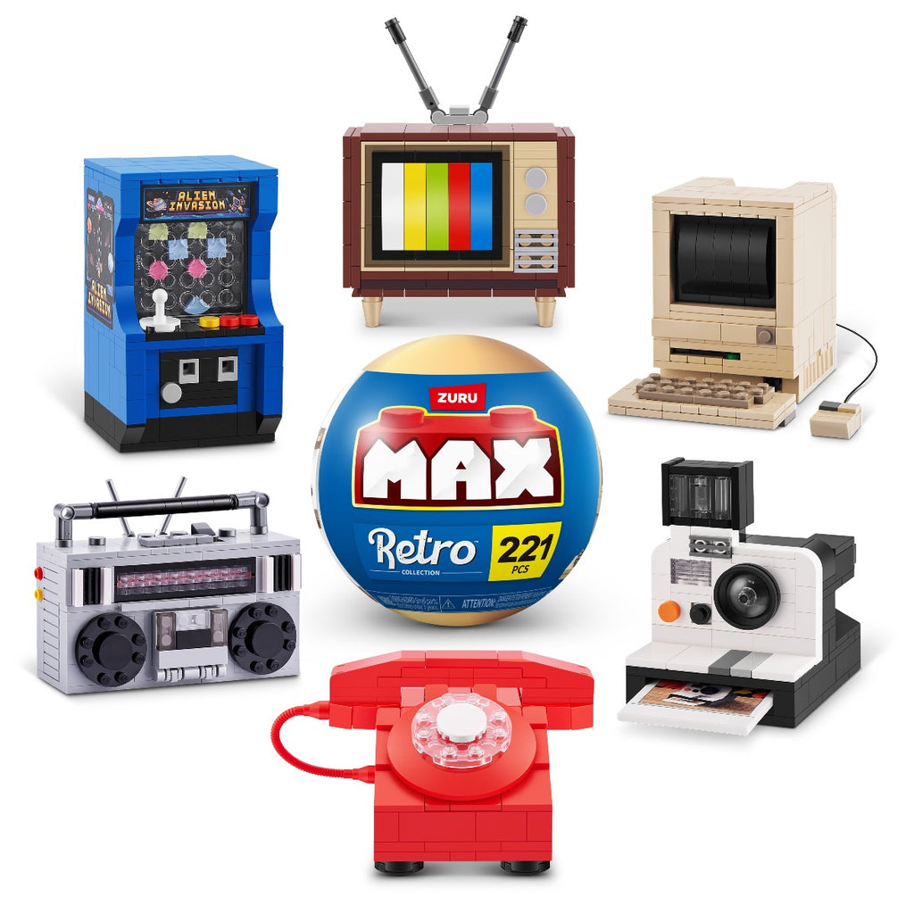 ZURU MAX - SET DE CONSTRUCTIE, RETRO, DIVERSE MODELE - ZURU (83185)