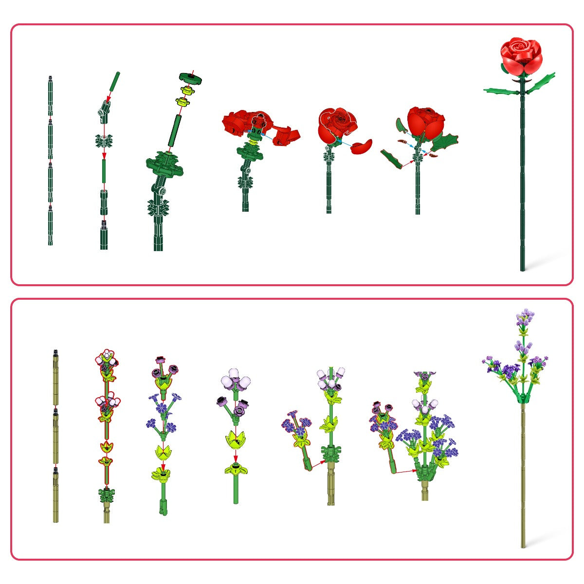 ZURU MAX - SET DE CONSTRUCTIE, COLECTIE DE TRANDAFIRI - ZURU (83189)