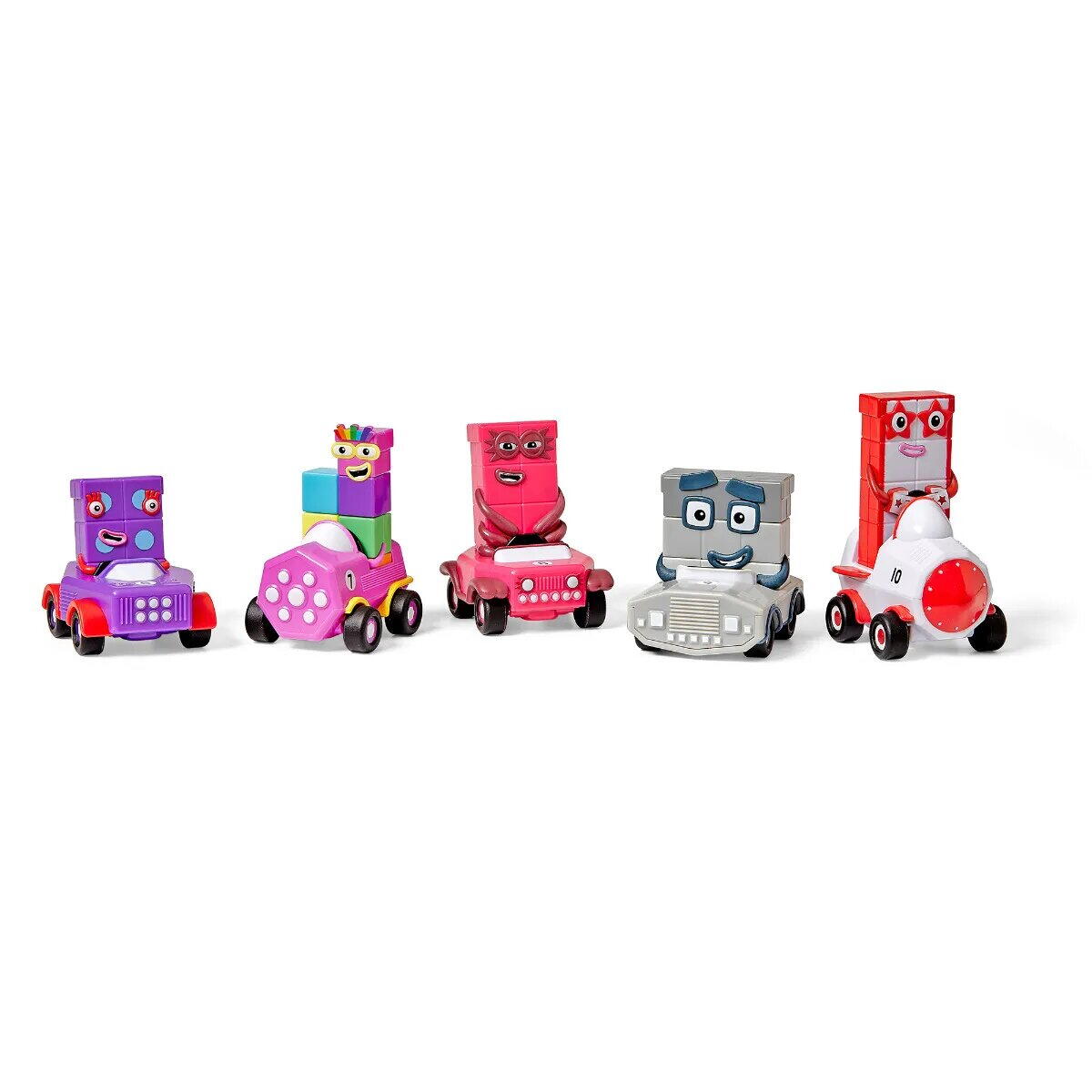 SET MINI VEHICULE NUMBERBLOCKS - DE LA 6 LA 10 - HAND2MIND (HM96928-UK)