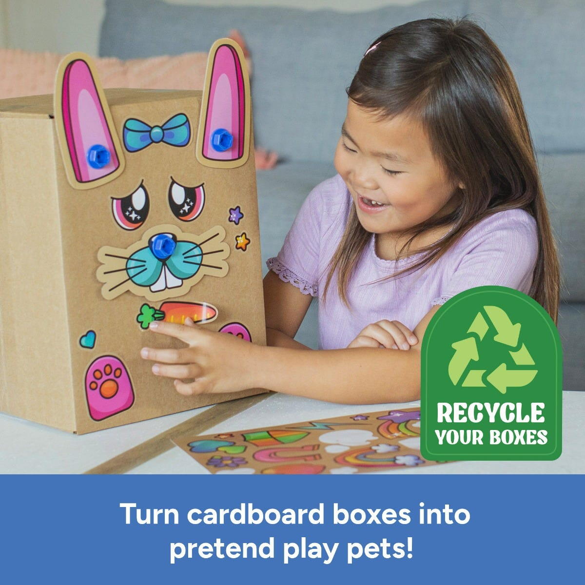 SET DE CREATIE BOXINEERS™ - ANIMALUTE DIN CARTON - EDUCATIONAL INSIGHTS (EI-1514)