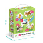PUZZLE 4 IN 1 - O ZI LA FERMA (2, 3, 4 PIESE) - DODO (DO300687)