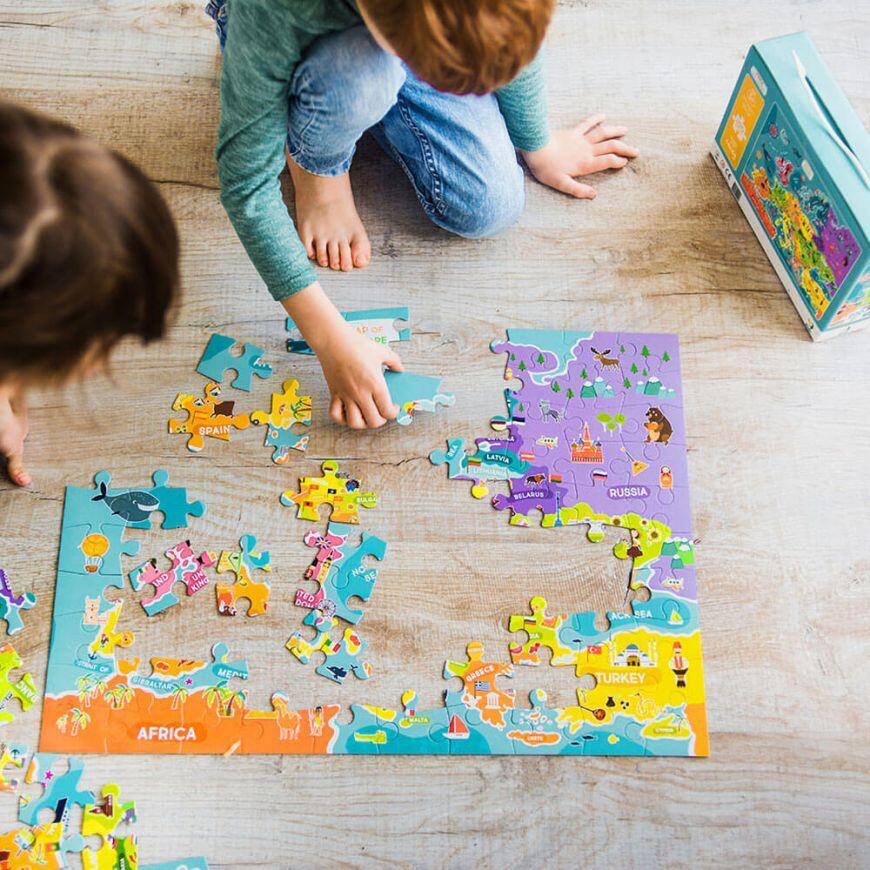 PUZZLE - DESCOPERA EUROPA (100 PIESE) - DODO (DO300124)