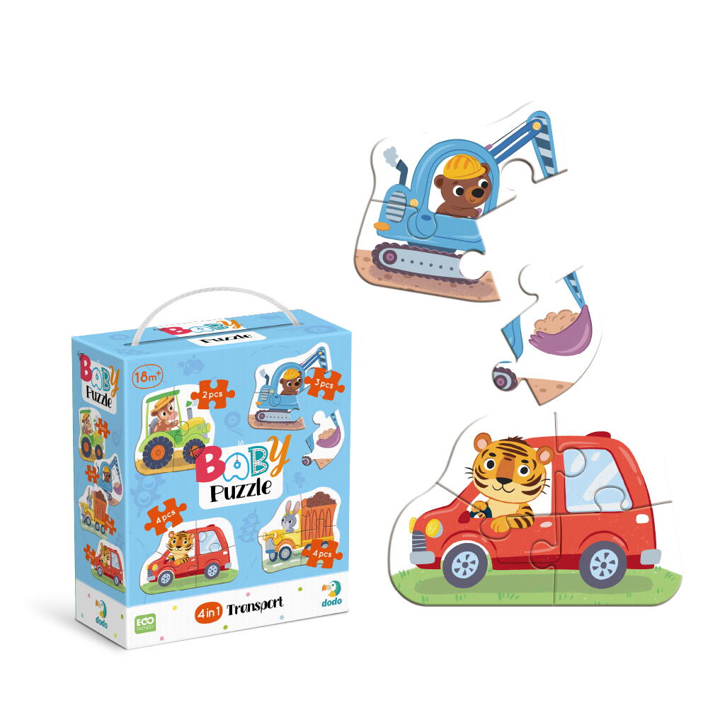 PUZZLE 4 IN 1 - VEHICULE (2,3,4 PIESE) - DODO (DO300685)