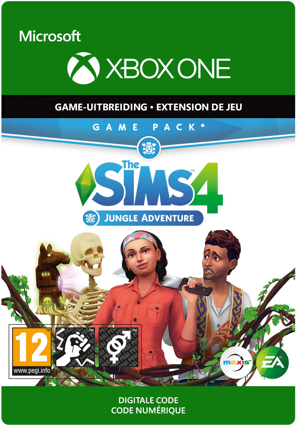 THE SIMS 4 - JUNGLE ADVENTURE (DLC) - XBOX ONE - XBOX LIVE - MULTILANGUAGE - WORLDWIDE