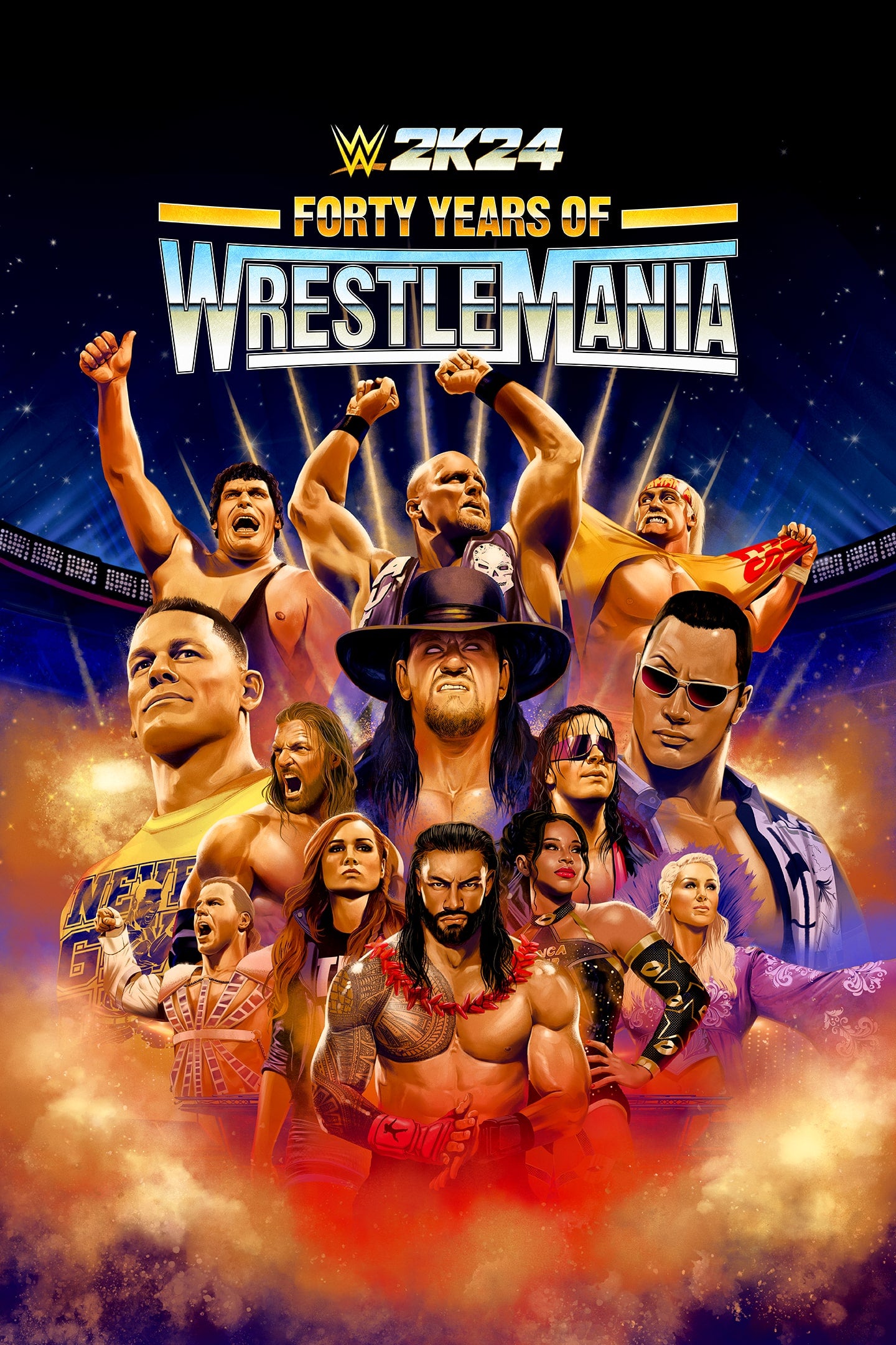 WWE 2K24 (40 YEARS OF WRESTLEMANIA EDITION) - PC - STEAM - MULTILANGUAGE - WORLDWIDE - Libelula Vesela - Jocuri video
