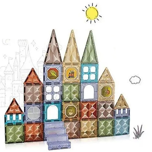 JOC MAGNETIC  DIAMOND - 48 PIESE (7.5 CM) - BUFNITEL (CH1191)