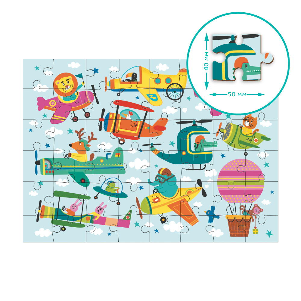 PUZZLE - AVENTURI IN ZBOR (48 PIESE) - DODO (DO300617)