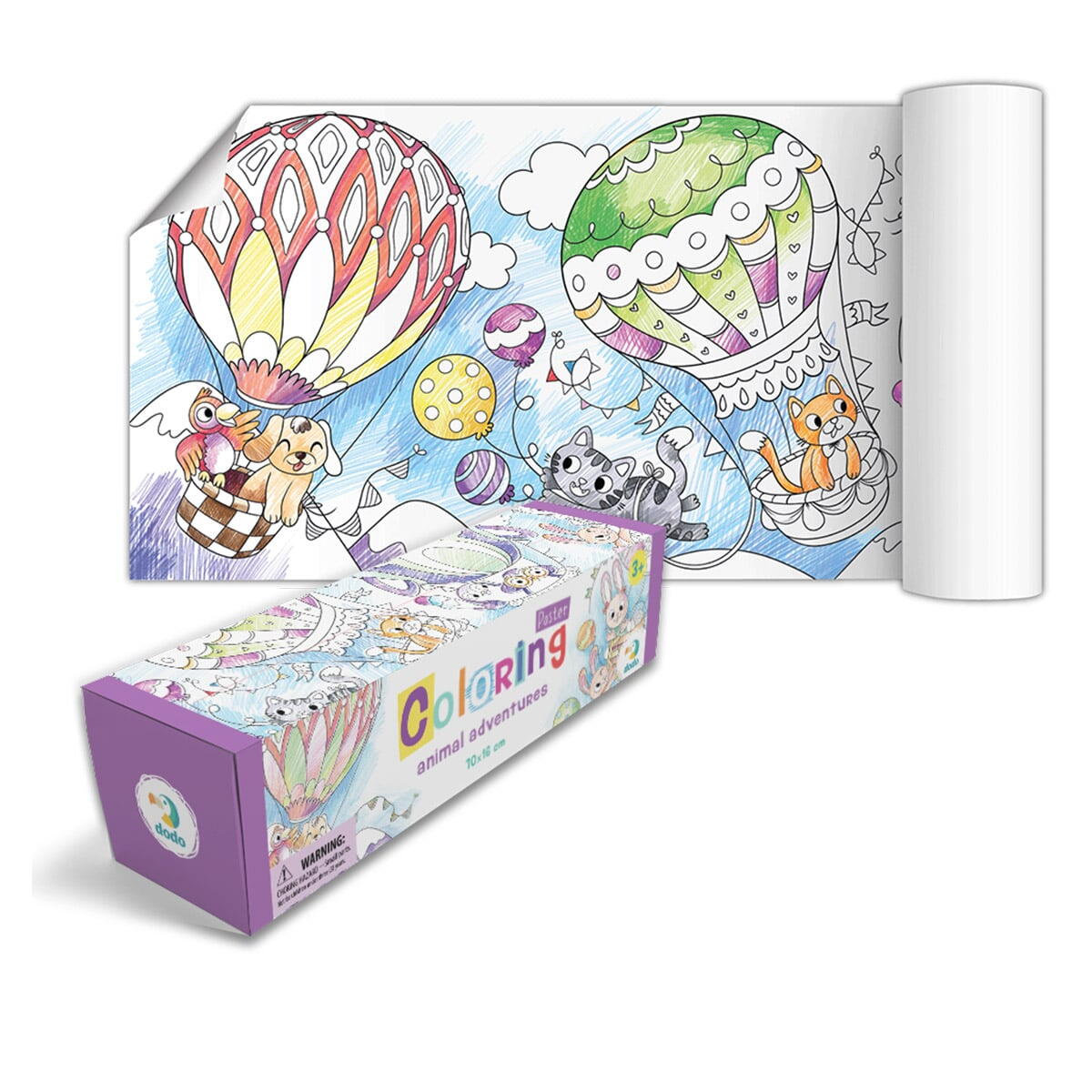 COLORING POSTER - THE ADVENTURES OF THE LITTLE ANIMALS - DODO (DO300290)