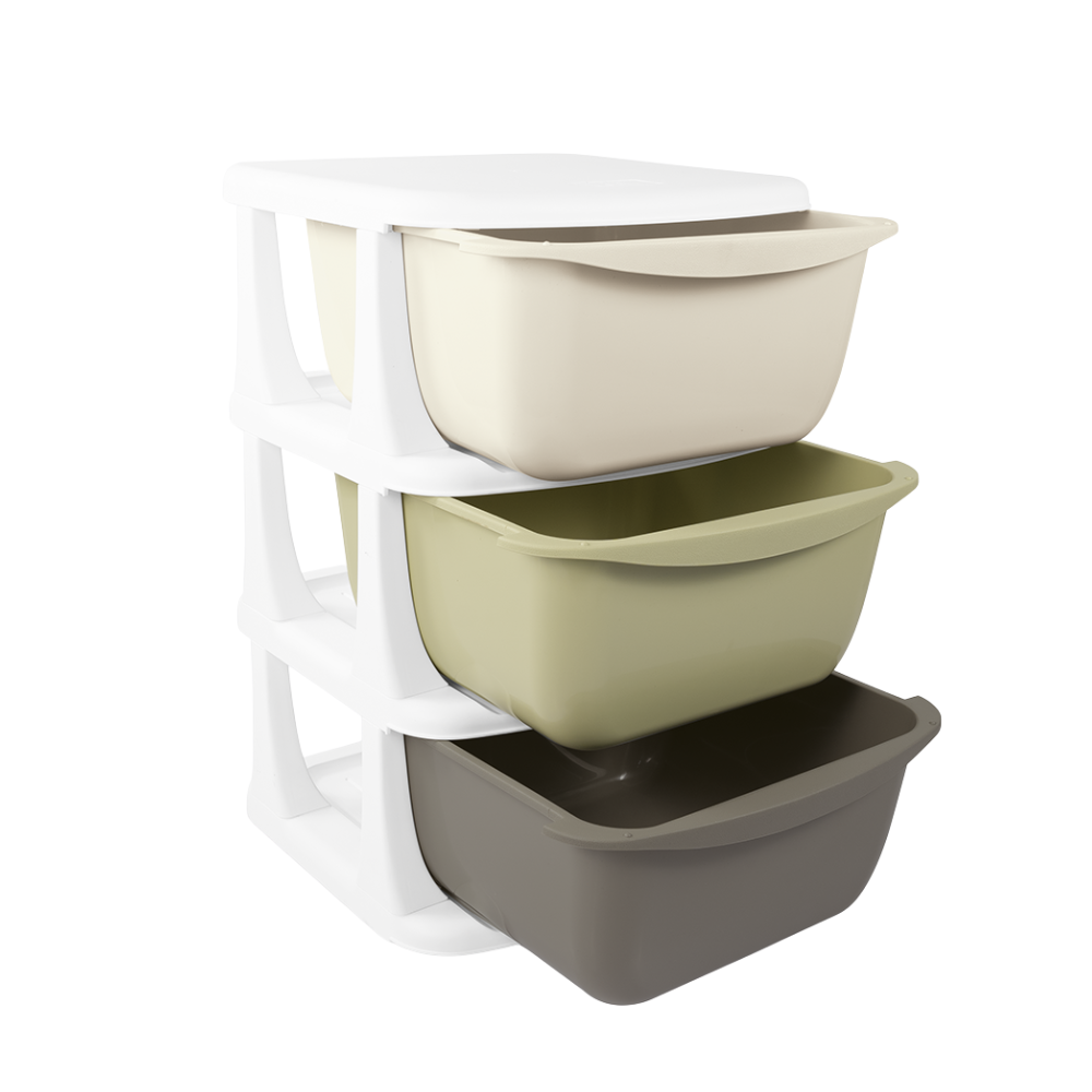 ANSAMBLU DEPOZITARE CU 3 SERTARE - DOLU NUVE (D7130)