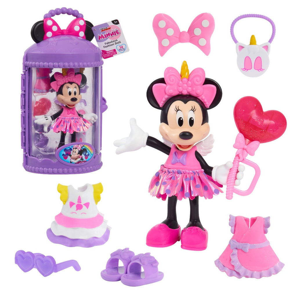 DISNEY MINNIE MICKEY - DOLL WITH ACCESSORIES, UNICORN - DISNEY (89942)