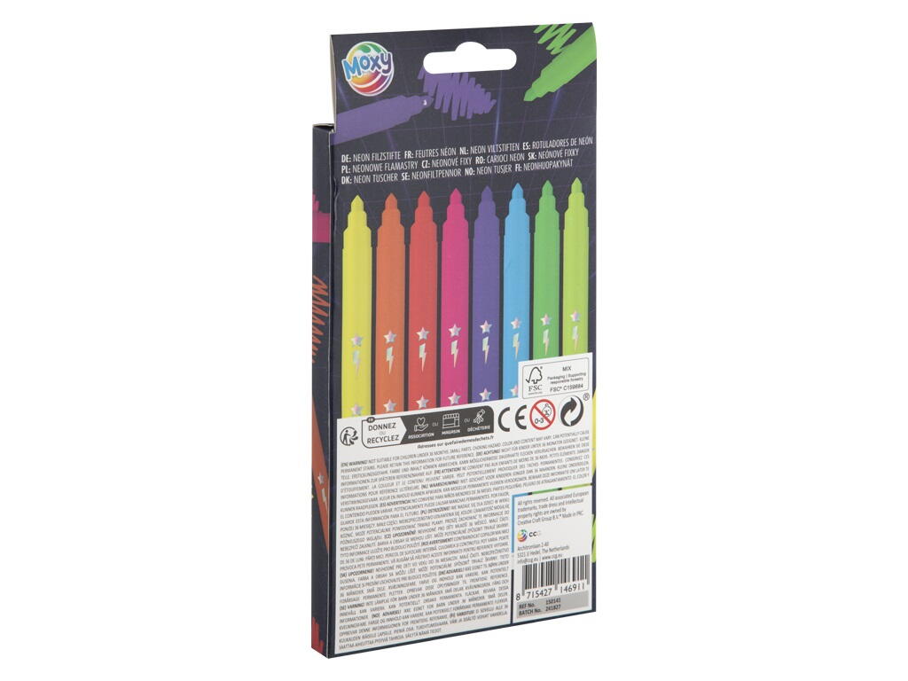 SET 8 CARIOCI NEON - MOXY (150141)