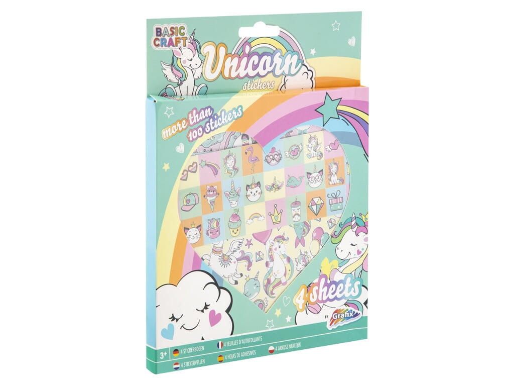 SET 100 ABTIBILDURI CU UNICORNI - GRAFIX (100035)