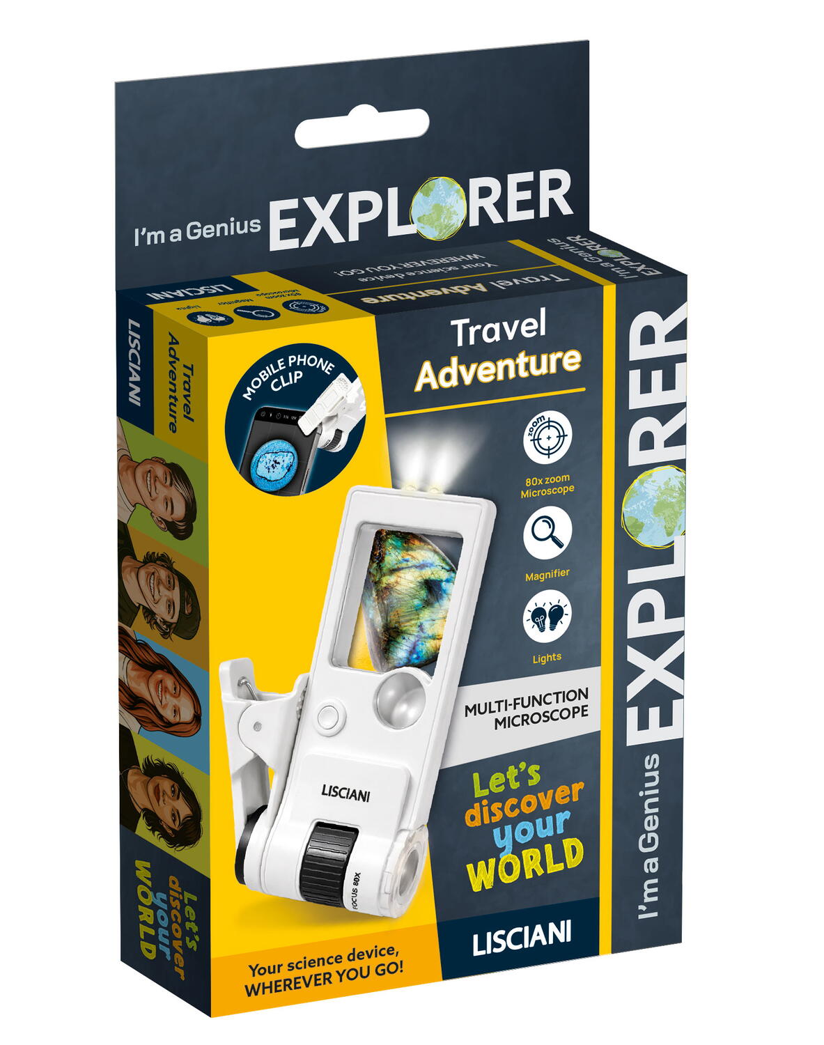 MICUL GENIU EXPLORATOR - MICROSCOP PORTABIL MULTIFUNCTIONAL - LISCIANI (L120178)