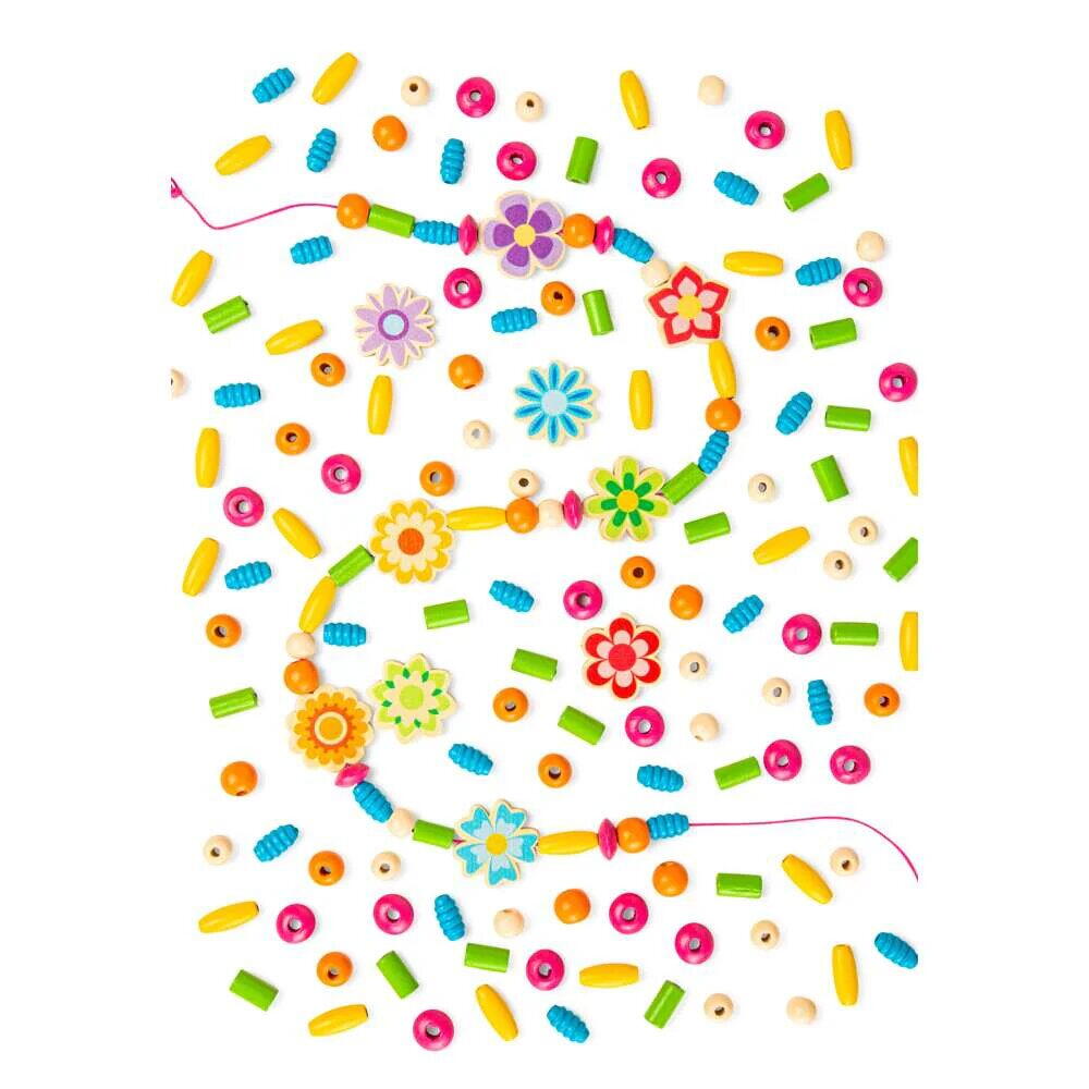 SET DE CREATIE DIN LEMN - BIJUTERII CU FLORICELE - BIGJIGS TOYS (38013)