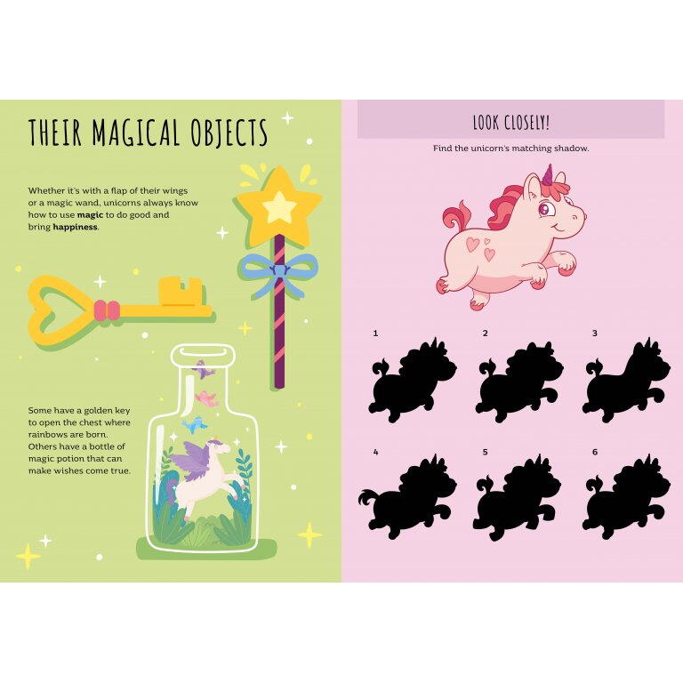 CARTE DE ACTIVITATI CU ABTIBILDURI - UNICORNI MAGICI - SASSI (978-88-303-1432-0)