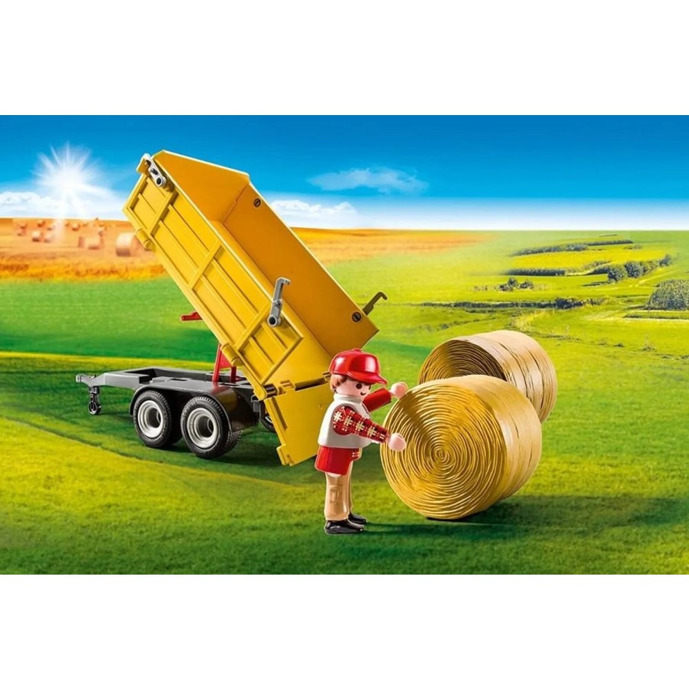TRACTOR CU REMORCA SI INCARCATOR FRONTAL - PLAYMOBIL COUNTRY (PM9317)