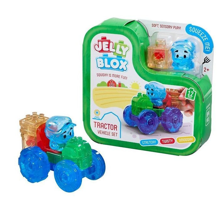 JELLY BLOX - SET DE JOACA CU TRACTOR, 12 PIESE - GOLIATH (932945)