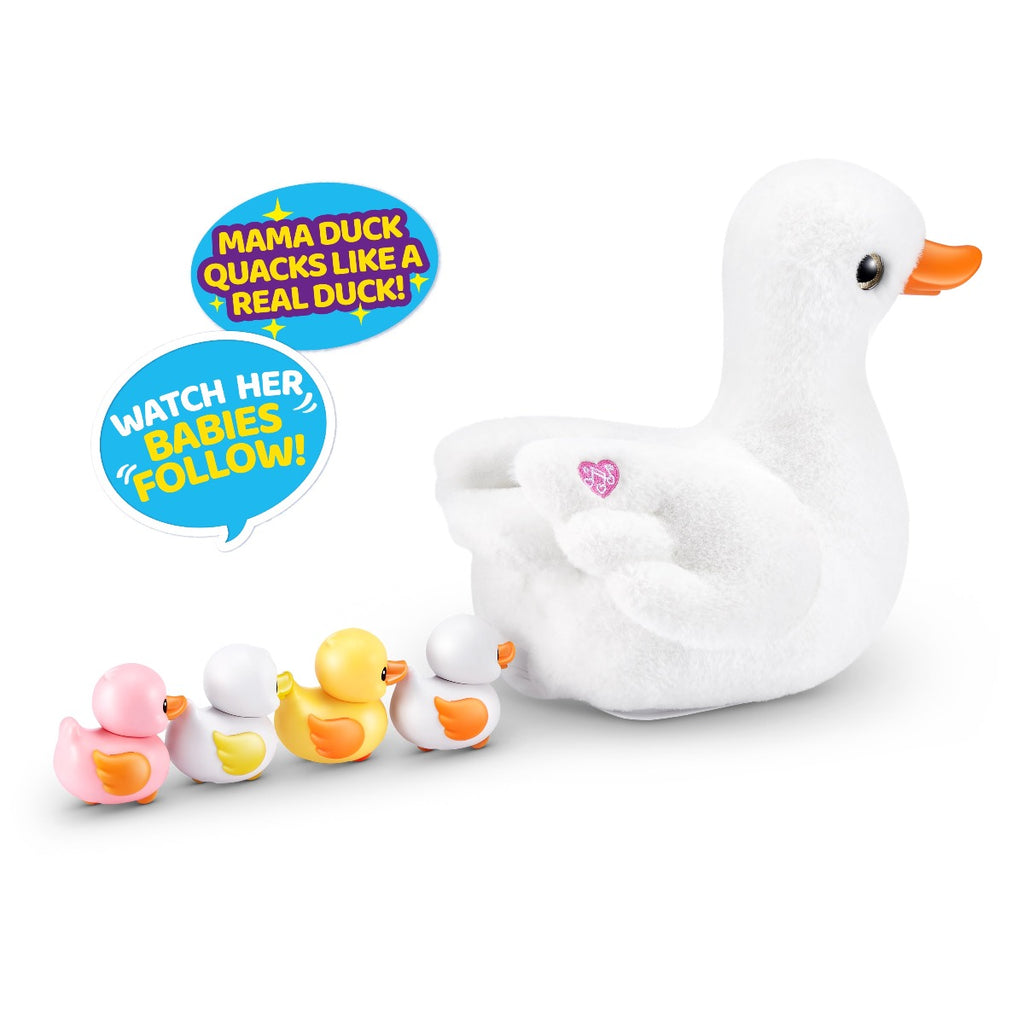 PETS ALIVE - INTERACTIVE PLUSH TOY, MOTHER DUCK AND HER DUCKS - PETS ALIVE (9548)