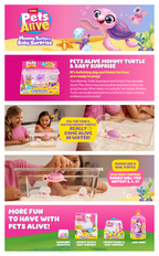 PETS ALIVE -  SET DE JOACA INTERACTIV, MAMA TESTOASA SI PUII SAI - ZURU (9560)