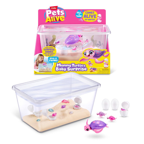 PETS ALIVE -  SET DE JOACA INTERACTIV, MAMA TESTOASA SI PUII SAI - ZURU (9560)
