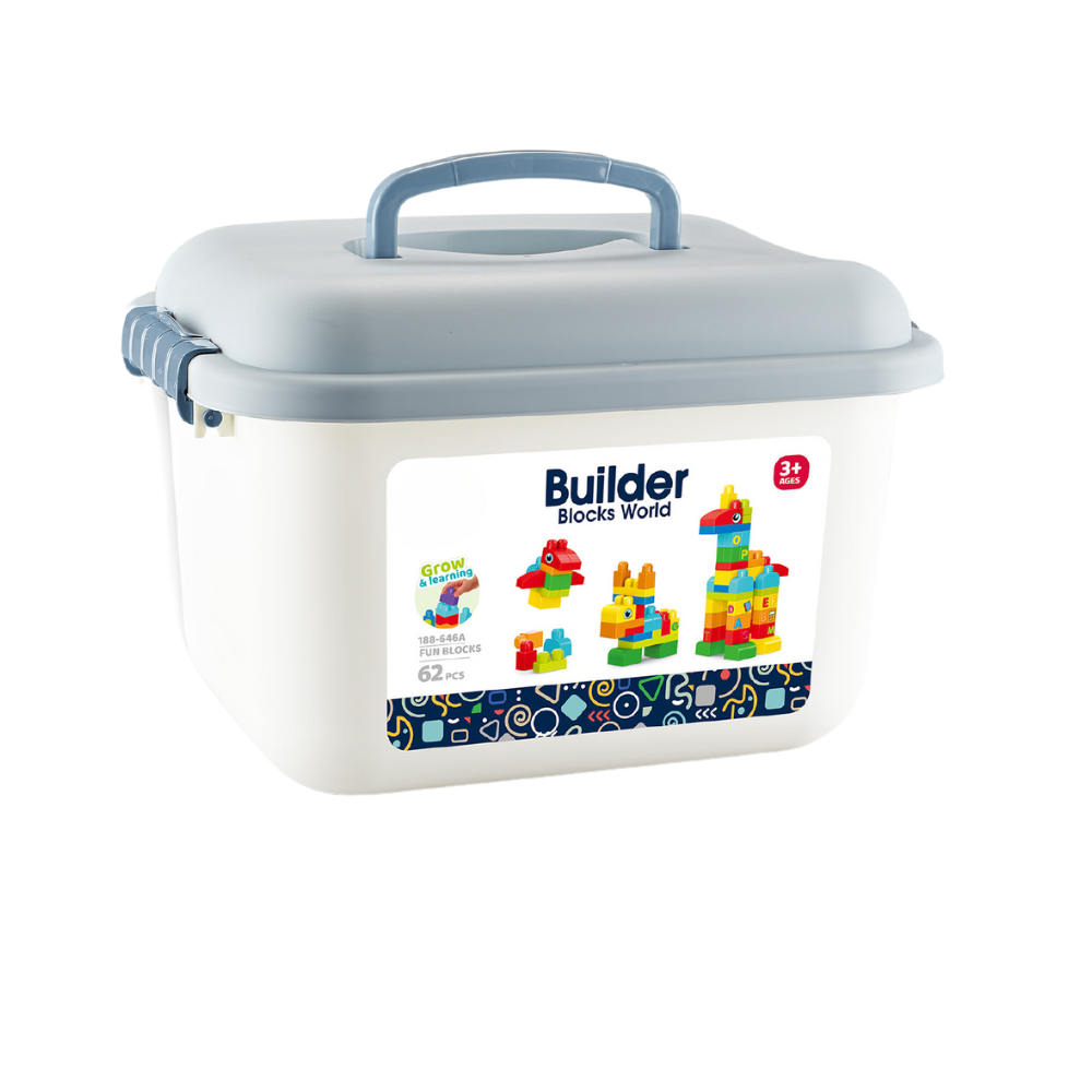 SET DE CONSTRUCTIE IN CUTIE  - ANIMALUTE (62 PIESE) - BUFNITEL (188-646A)