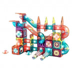 LABIRINTUL MEU MAGNETIC CU LUMINI - 140 PIESE (7.5 CM) - BUFNITEL (CH1174)