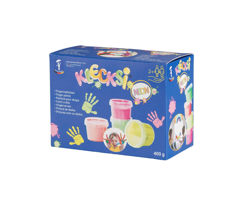 VOPSEA PENTRU PICTURA CU DEGETELE - 4 CULORI NEON - FEUCHTMANN (6330627)