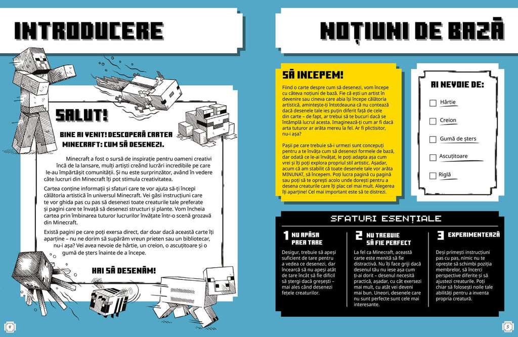 MINECRAFT. CUM SA DESENEZI - UN GHID PAS CU PAS - DPH (978-606-048-814-9)