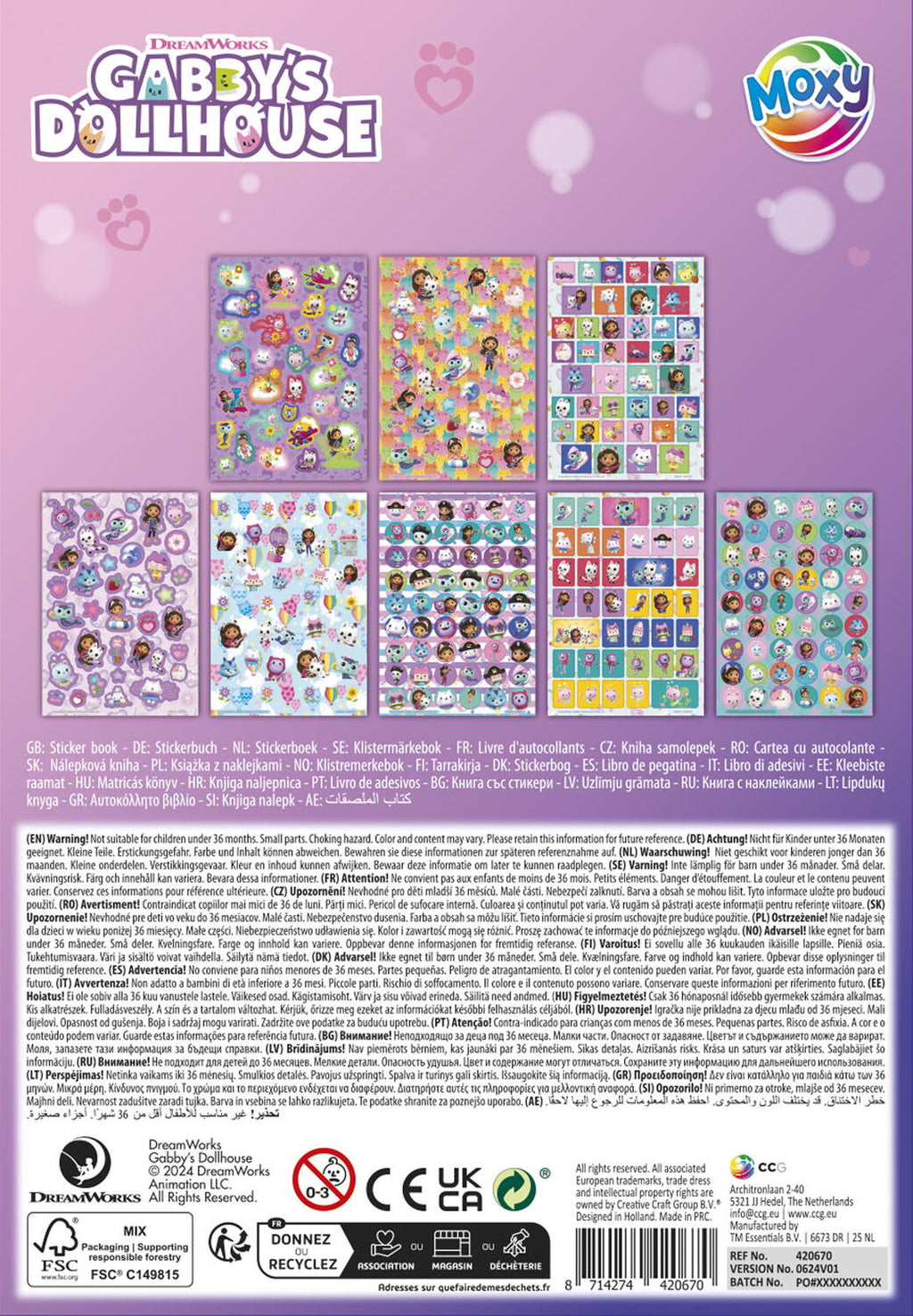 ABTIBILDURI CU SCLIPICI - GABBY'S DOLLHOUSE - MOXY (TT420670)