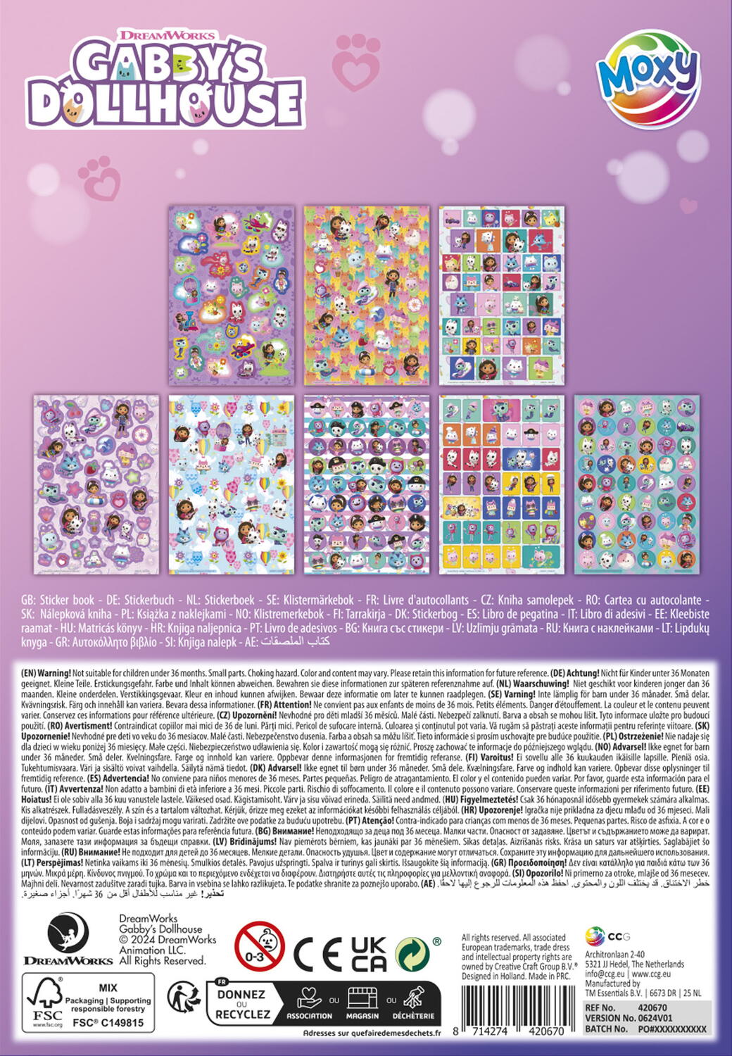 ABTIBILDURI CU SCLIPICI - GABBY'S DOLLHOUSE - MOXY (TT420670)