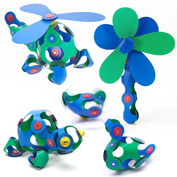 CLIXO® MAGNETIC BUILDING TOY - CREW BLUE &amp; GREEN (30 PIECES) - CLIXO (CL-CREW-BG-1)