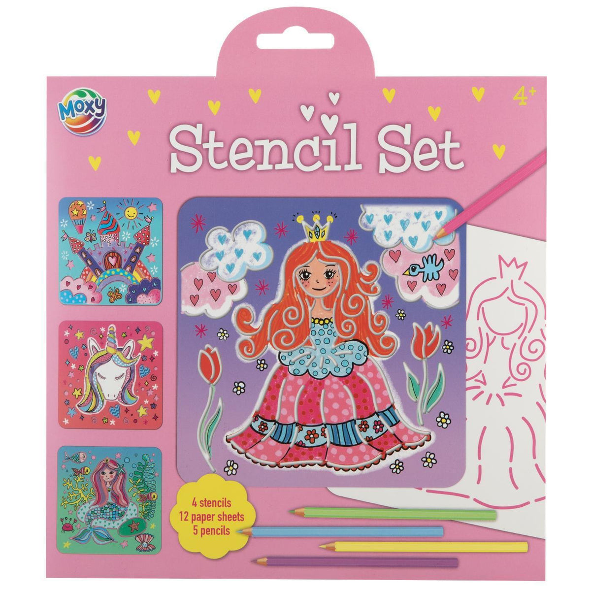 SET CREATIV CU SABLOANE - POVESTI FERMECATE - MOXY (150147-1)