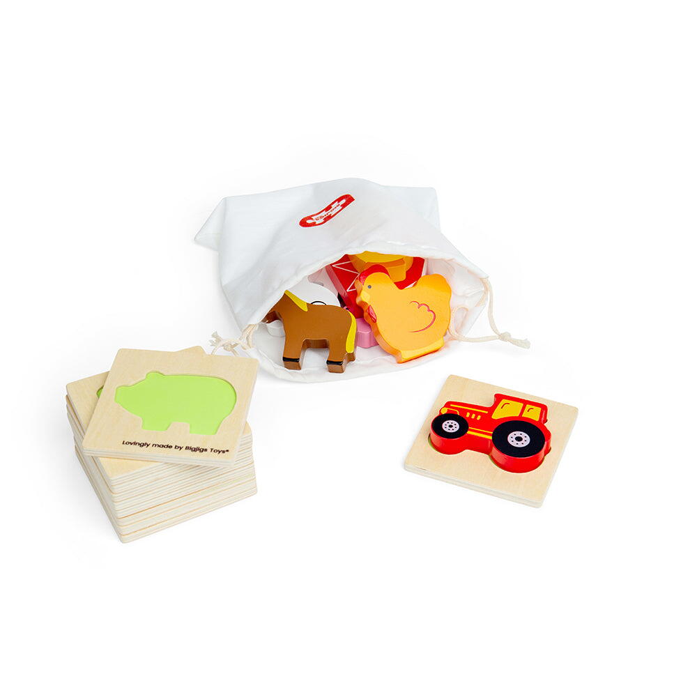 JOC SIMTE SI GASESTE - FERMA - BIGJIGS TOYS (35025)