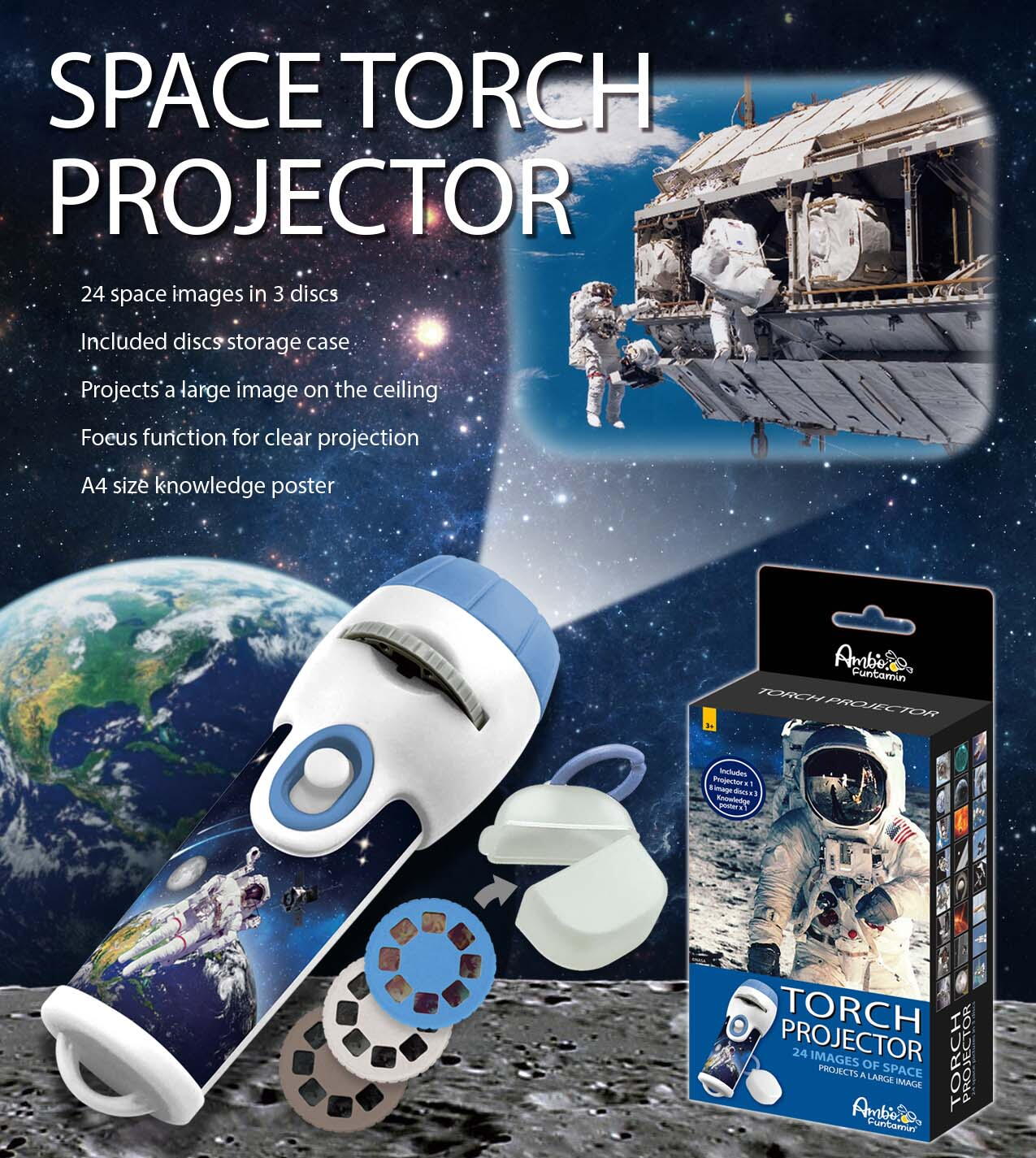PROIECTOR TIP LANTERNA - CALATORIE PRIN SPATIUL COSMIC - AMBO FUNTAMIN (AF6339N)