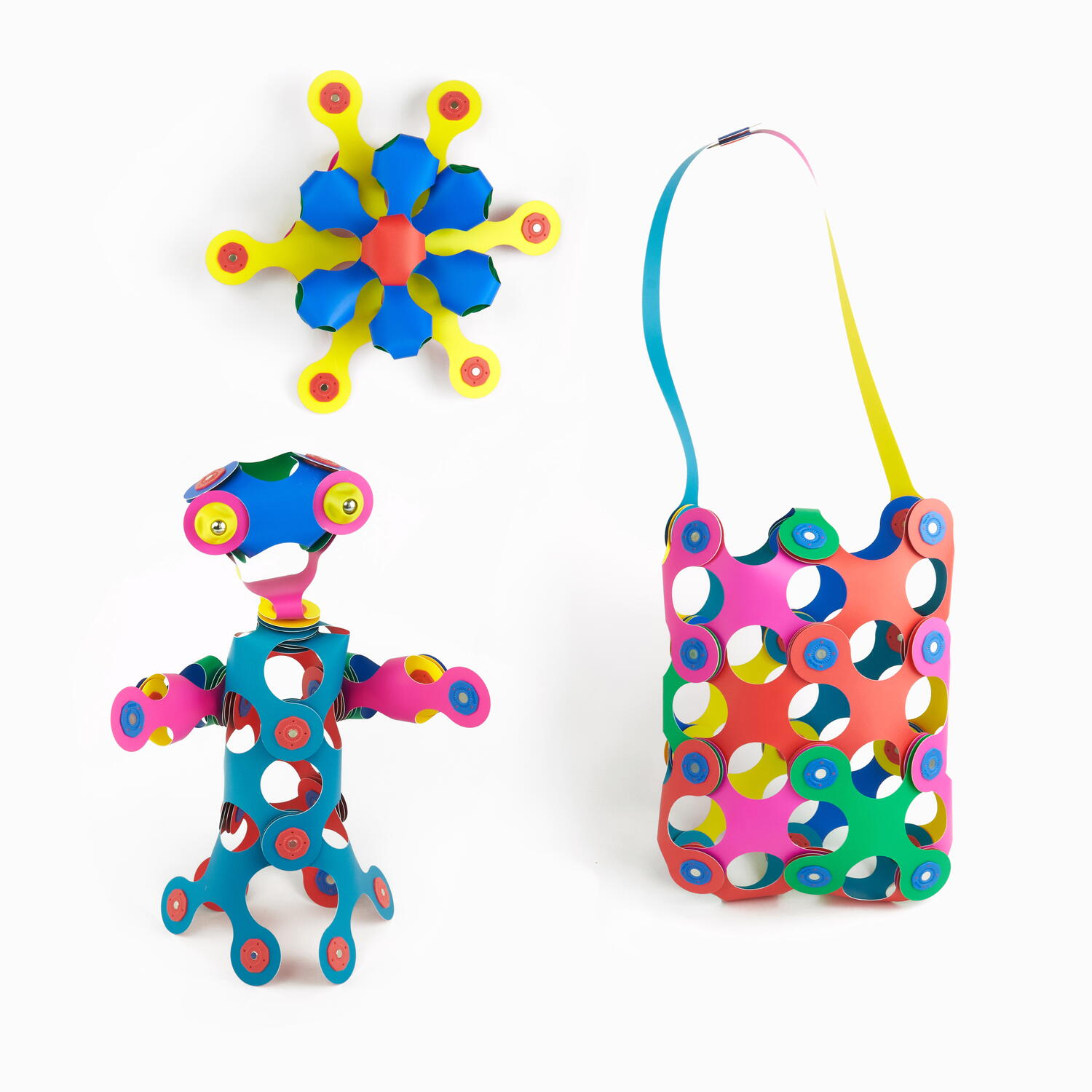 CLIXO® MAGNETIC BUILDING TOY - RAINBOW (42 PIECES) - CLIXO (CL-RBOW-RB-1)