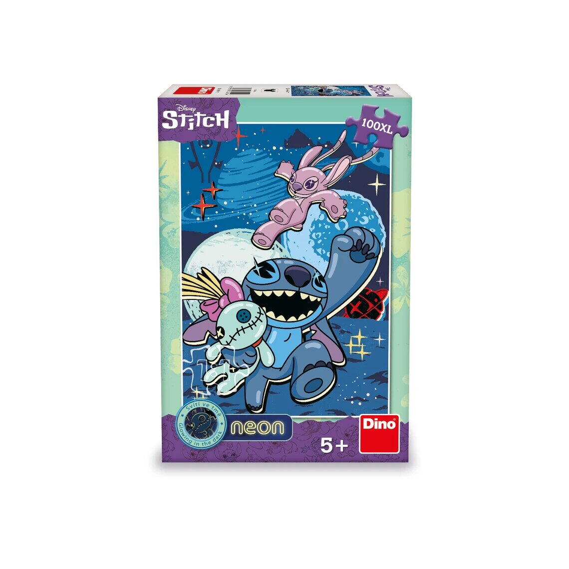 PUZZLE NEON XL - STITCH (100 PIESE) - DINO (394216)