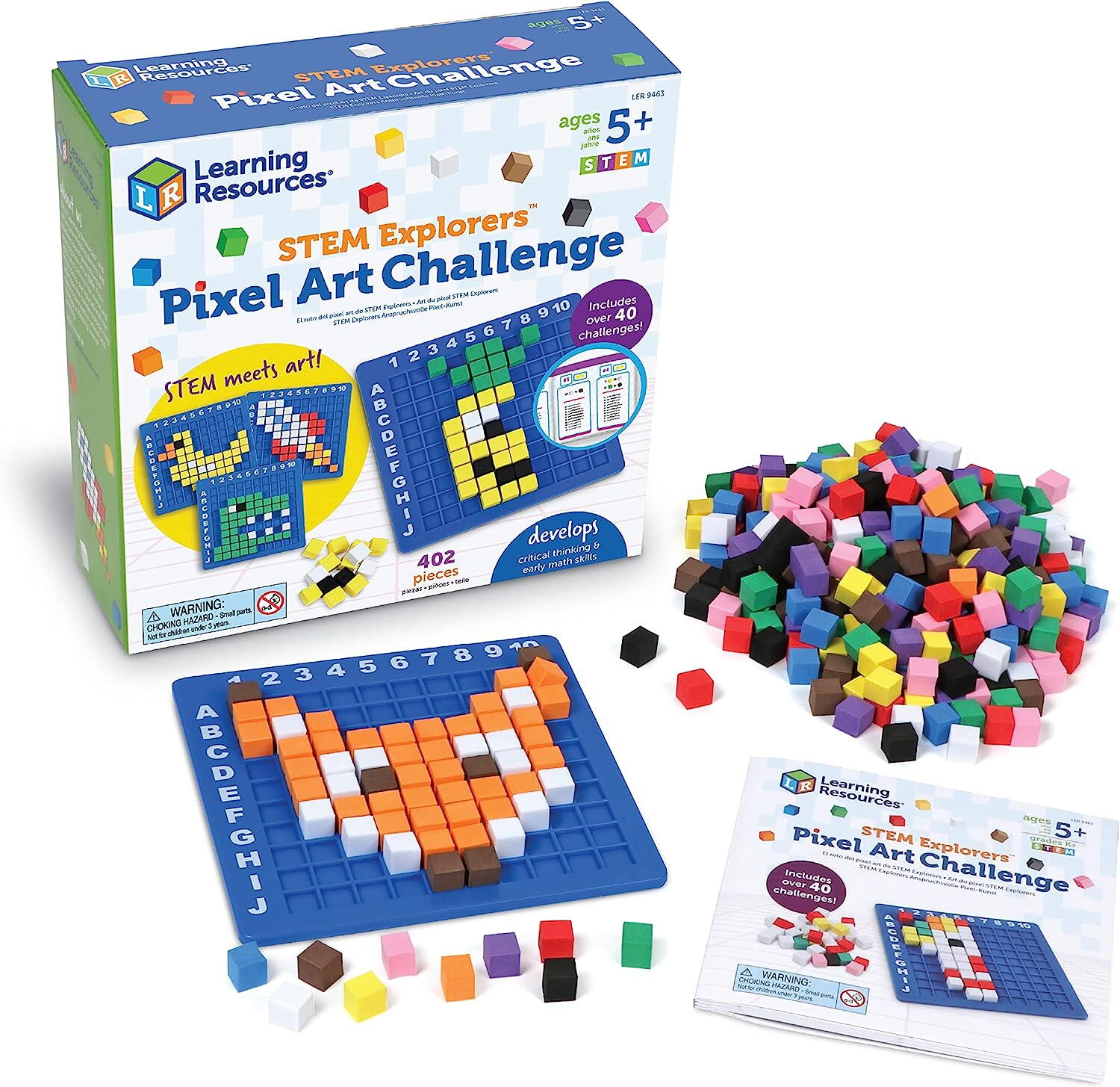 JOC DE LOGICA STEM - ARTA PIXEL - LEARNING RESOURCES (LER9463) - Libelula Vesela - Jucarii