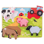 PUZZLE DIN LEMN - IN OGRADA - BIGJIGS TOYS (BJ326)