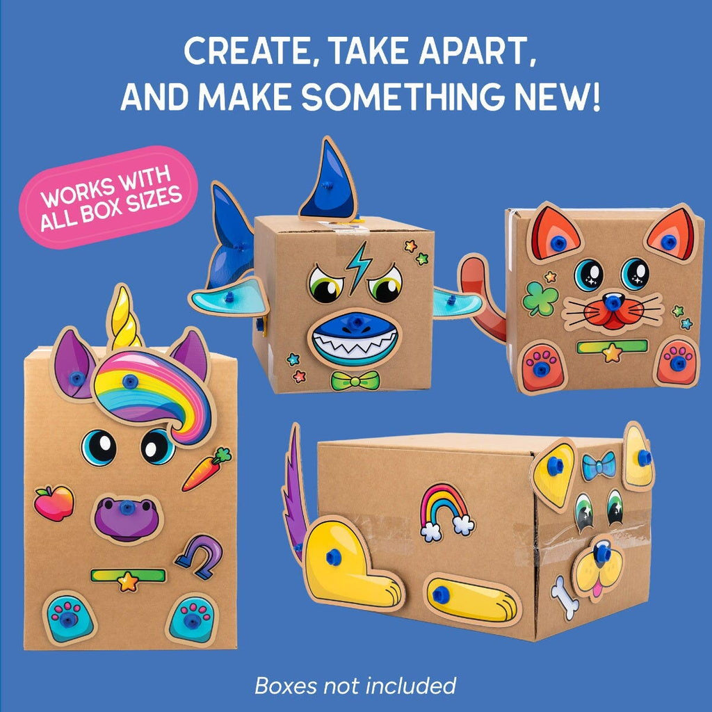 SET DE CREATIE BOXINEERS™ - ANIMALUTE DIN CARTON - EDUCATIONAL INSIGHTS (EI-1514)