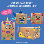 SET DE CREATIE BOXINEERS™ - ANIMALUTE DIN CARTON - EDUCATIONAL INSIGHTS (EI-1514)