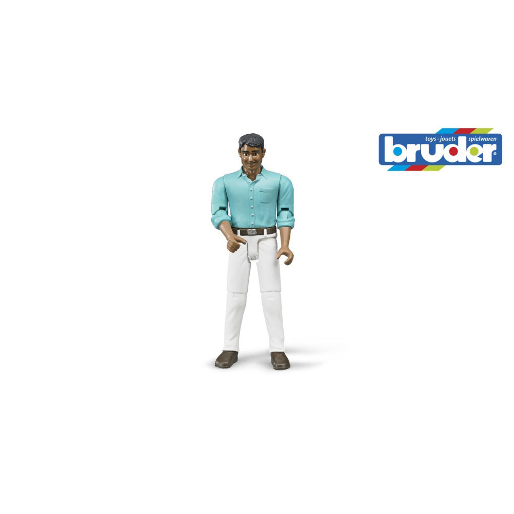 FIGURINA BARBAT CU PANTALONI ALBI - BRUDER (BR60003)