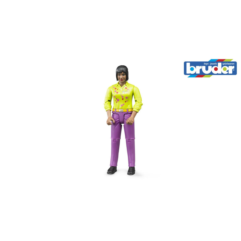 FIGURINA FEMEIE CU PANTALONI VIOLET - BRUDER (BR60403)