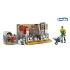STABLE WITH COWS AND FARMER - BRUDER (BR62611)