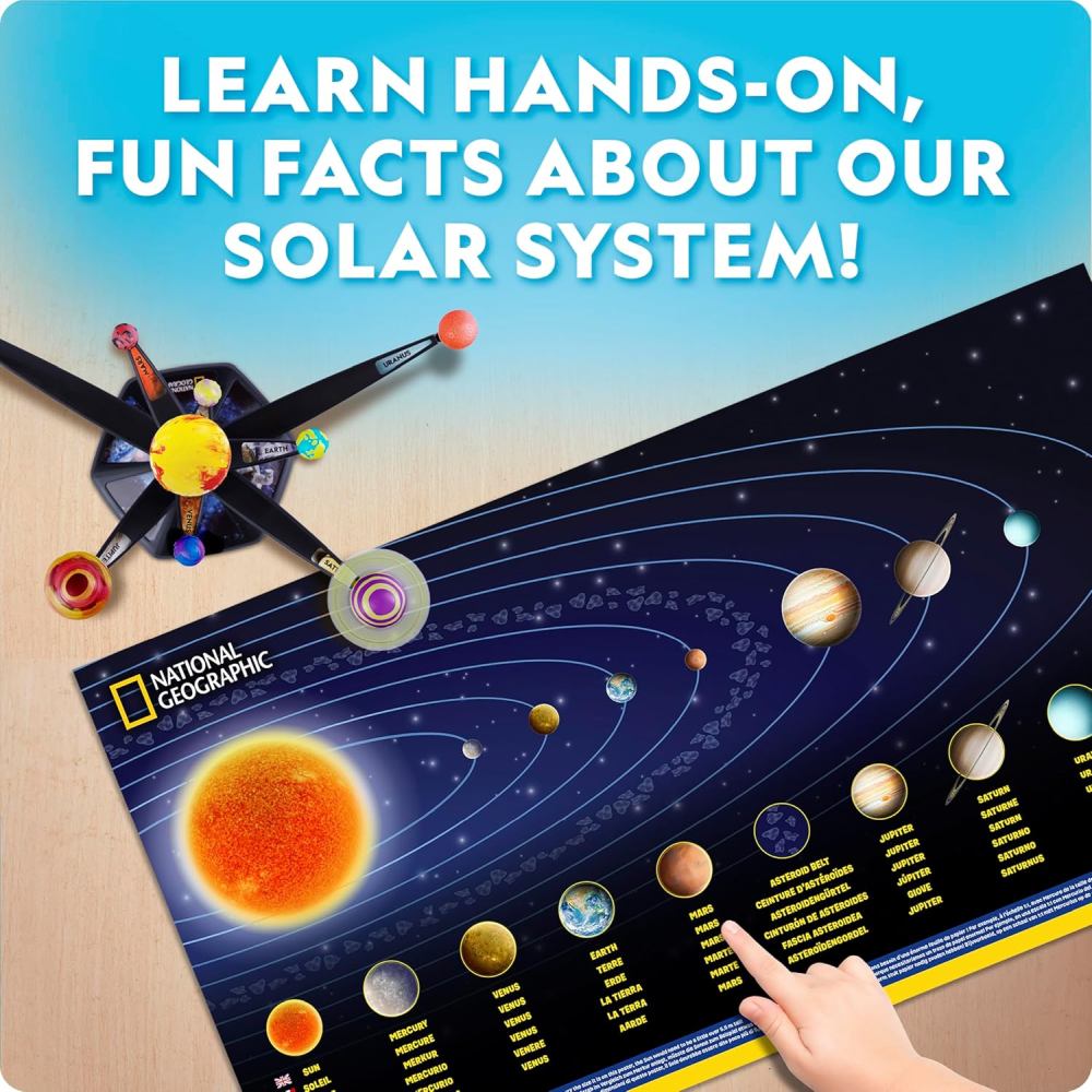 SET EDUCATIV SISTEMUL SOLAR PLANETE FOSFORESCENTE - NATIONAL GEOGRAPHIC (NG24668)