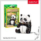 NATIONAL GEOGRAPHIC ANIMALE SALBATICE PUZZLE 3D PANDA 55 PIESE - CUBIC FUN (CUDS1075h)