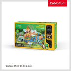 SET DE JOACA 3D AVENTURA IN JUNGLA 65 PIESE - CUBIC FUN (CUDS1077h)