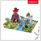 SET DE JOACA 3D MUNTELE DINOZAURILOR 54 PIESE - CUBIC FUN (CUDS1078h)